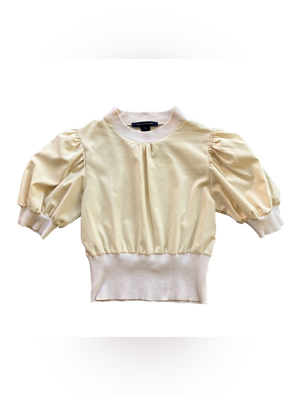 French Connection Cream Puff-Sleeve  Top | Small